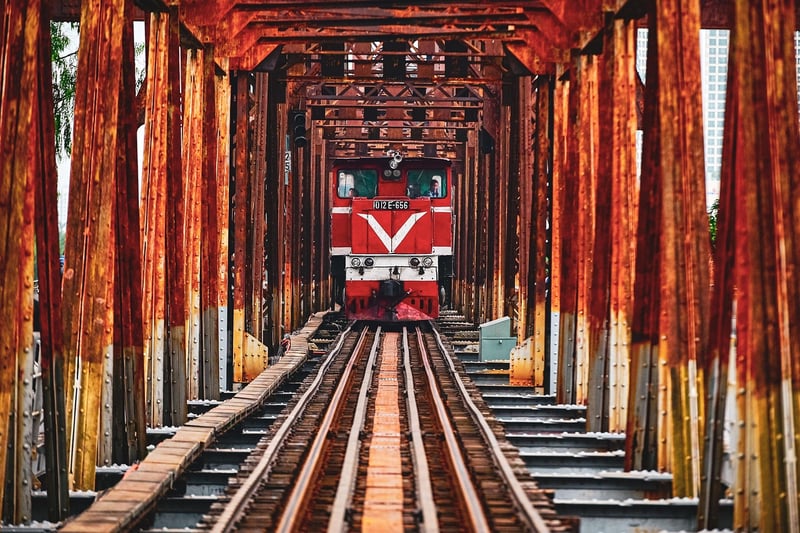 Vintage train travel